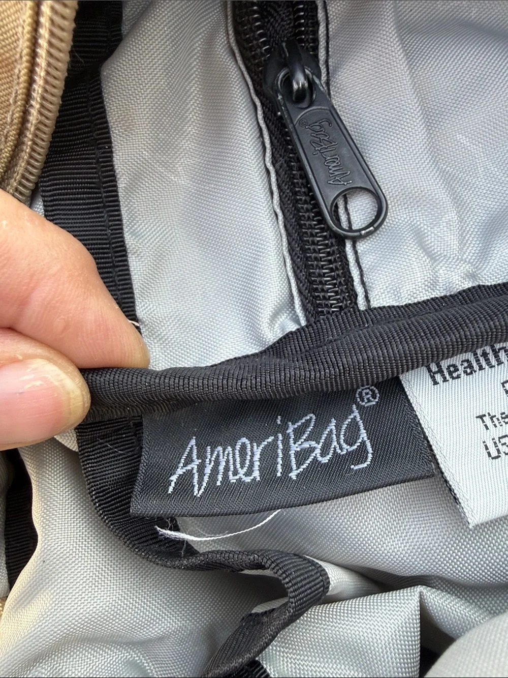 Ameribag Olive Green Canvas Crossbody Bag
